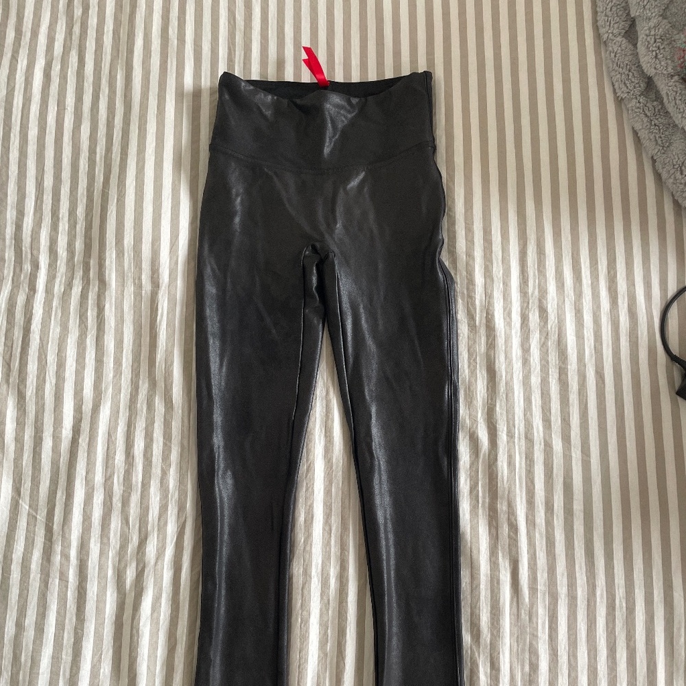 Spanx faux leather leggings